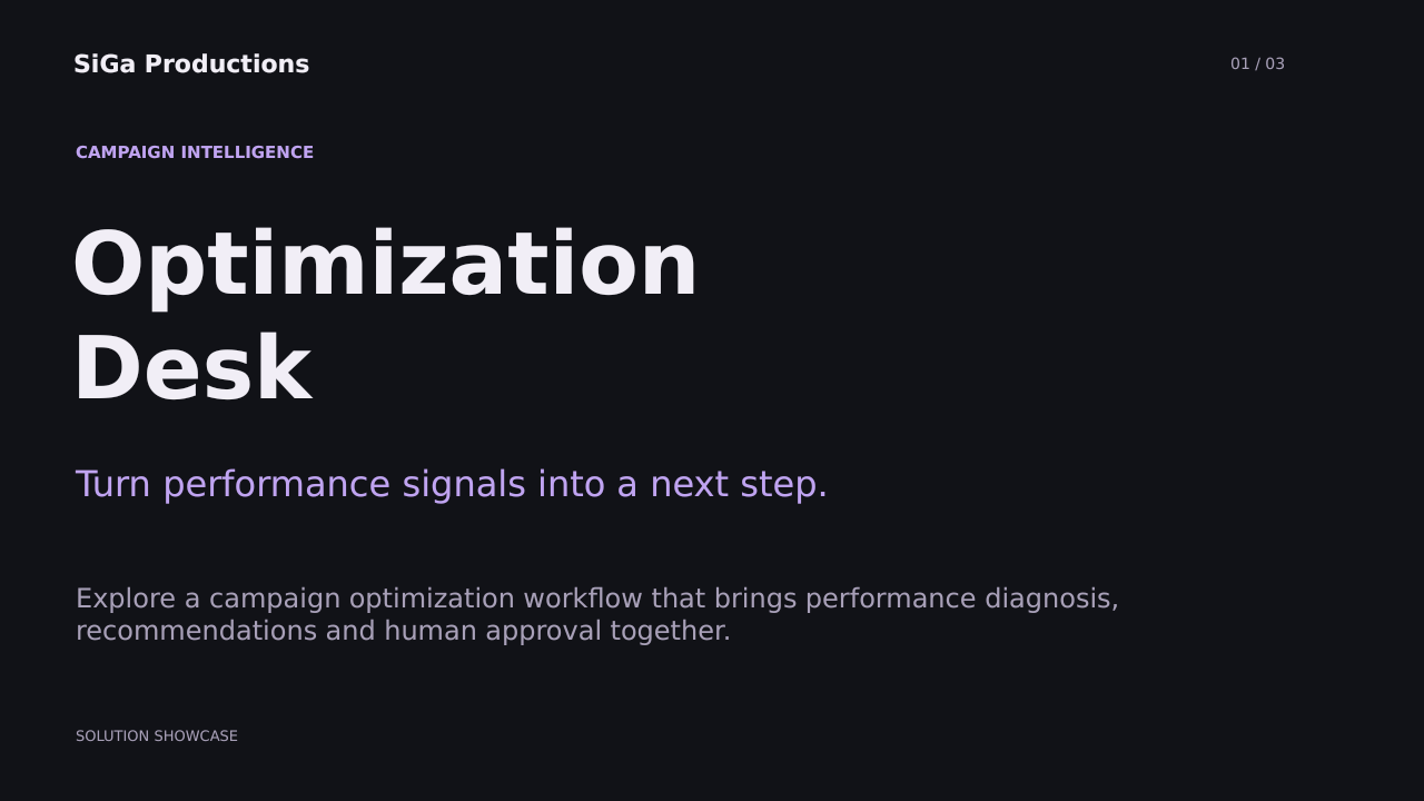 Optimization Desk solution presentation